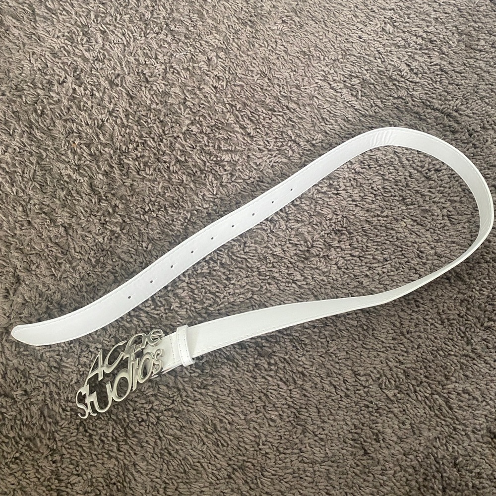 Acne Studios Belt White